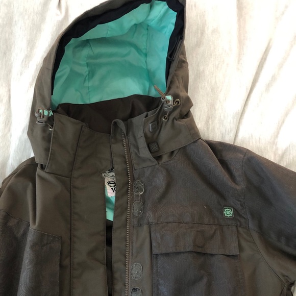 Empyre Olive Snow Winter Jacket w/Removable Hood - Picture 11 of 11